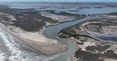 Aerial view of Boca Chica Beach